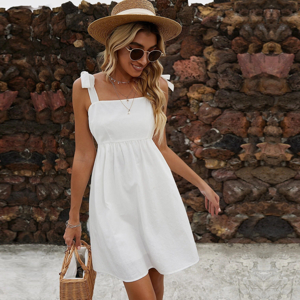 white sundress dress